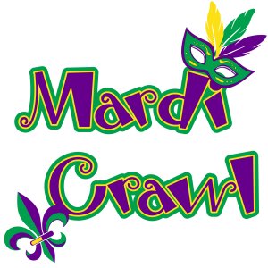 All-Out Mardi Crawl Logo