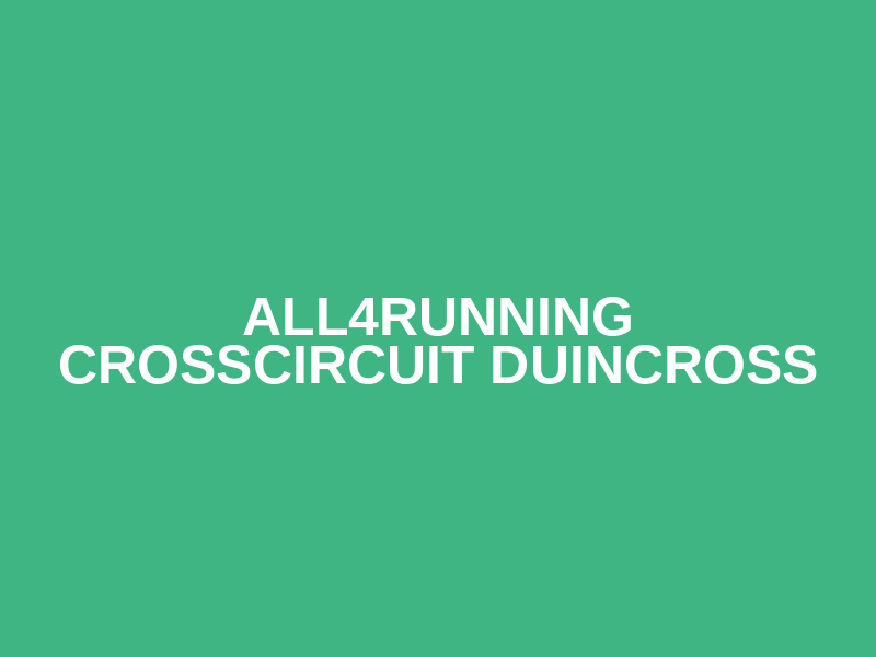All4running crosscircuit Duincross Logo