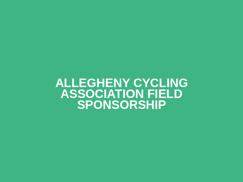 Allegheny Cycling Association Field Sponsorship Logo