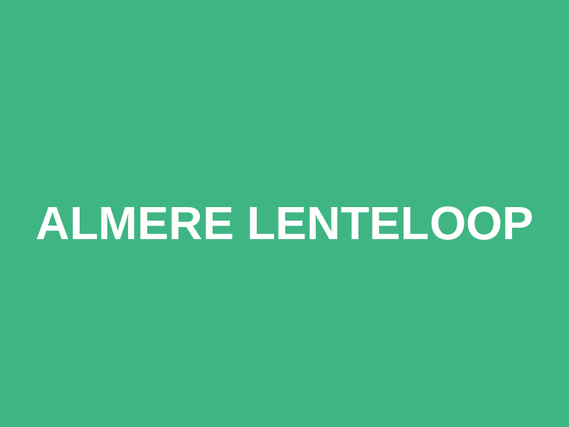 Almere Lenteloop