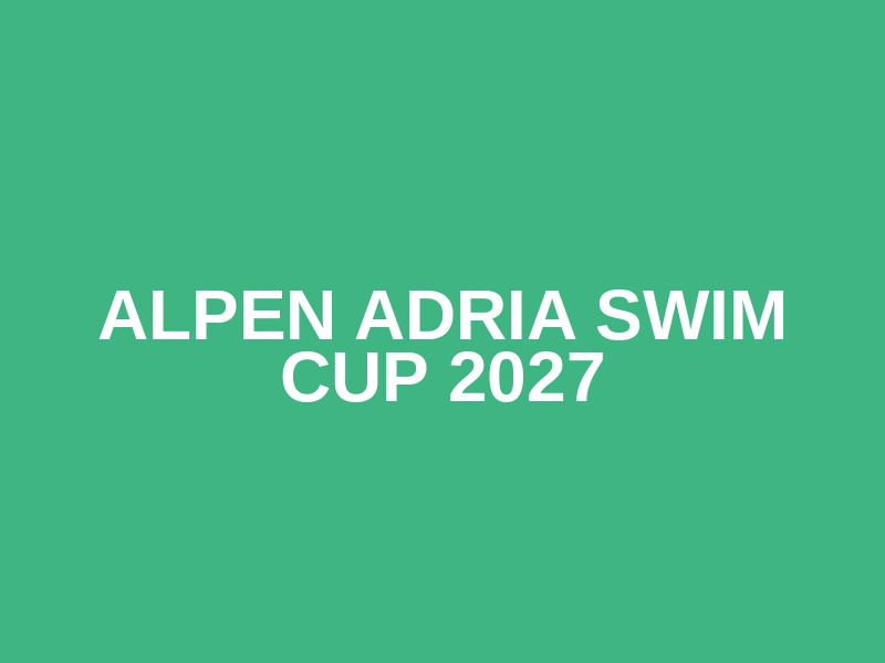 Alpen Adria Swim Cup 2027 Logo