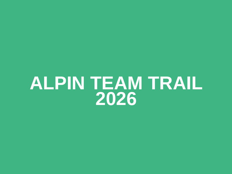 Alpin Team Trail 2026 Logo