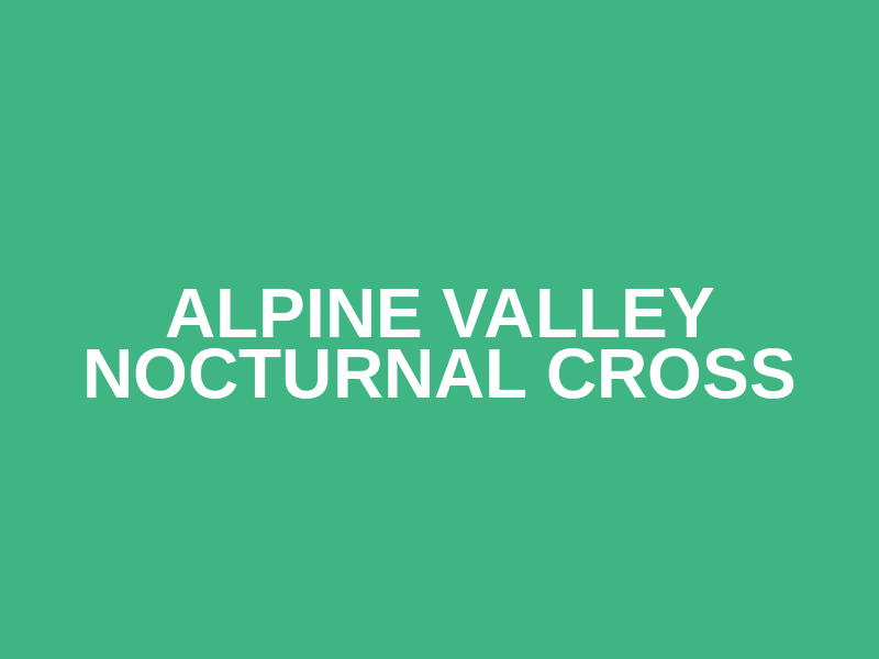 Alpine Valley Nocturnal Cross Logo