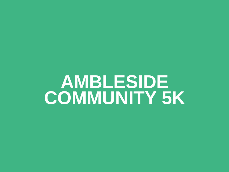 Ambleside Community 5k Logo