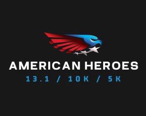 American Heroes Half Marathon, 10K, 5K Logo