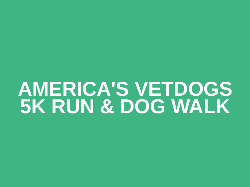 America's VetDogs 5k Run & Dog Walk Logo