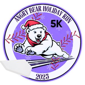 Angry Bear Holiday Fun Run and 5K Logo