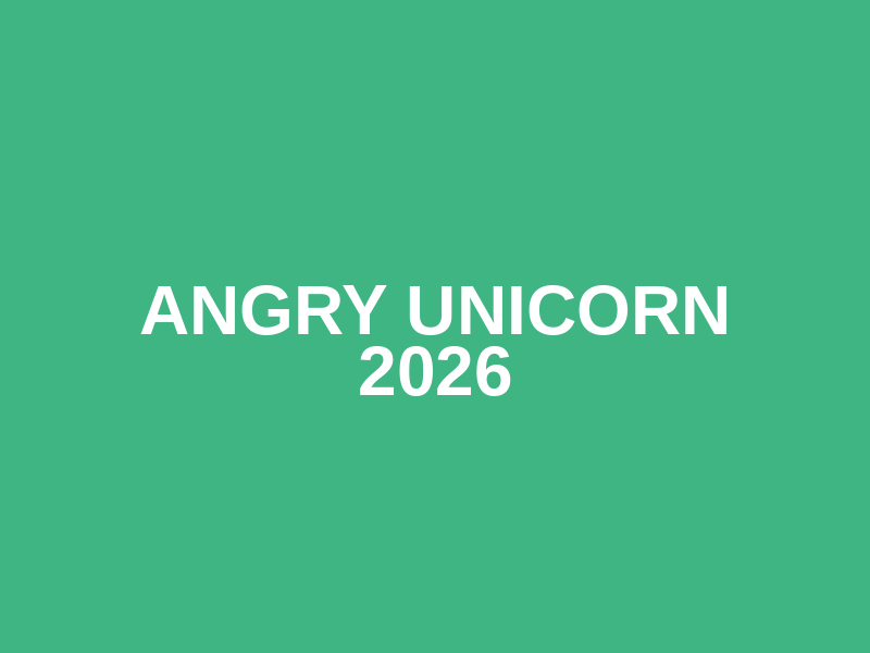 angry unicorn 2026 Logo