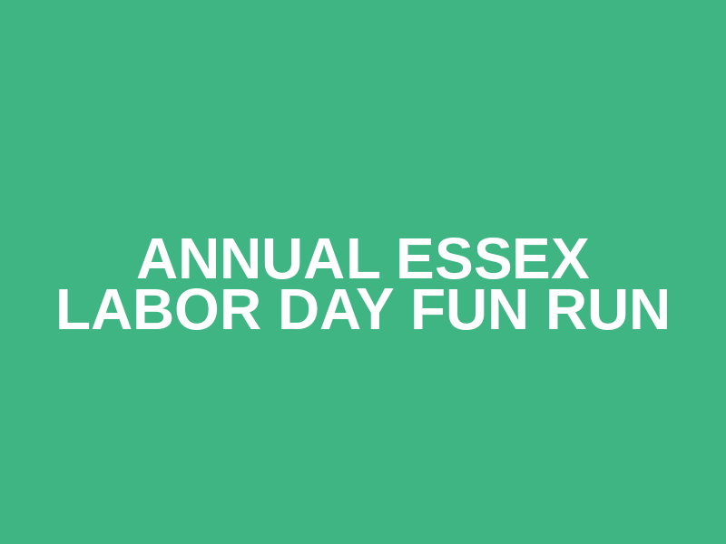 Annual Essex Labor Day Fun Run Logo