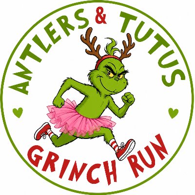 Antlers and Tutus Grinch Run Logo