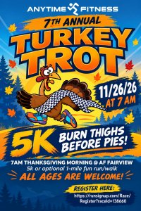 Anytime Fitness Fairview 7th Annual Turkey Trot Logo