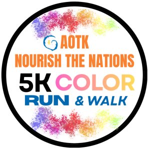 AOTK Nourish the Nations 5K Color Run/Walk Logo