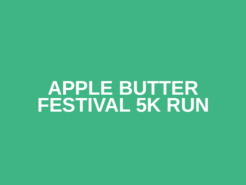 Apple Butter Festival 5k Run Logo