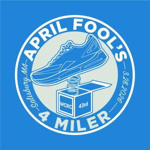 April Fools 4 Miler - Winners Circle Running Club Logo