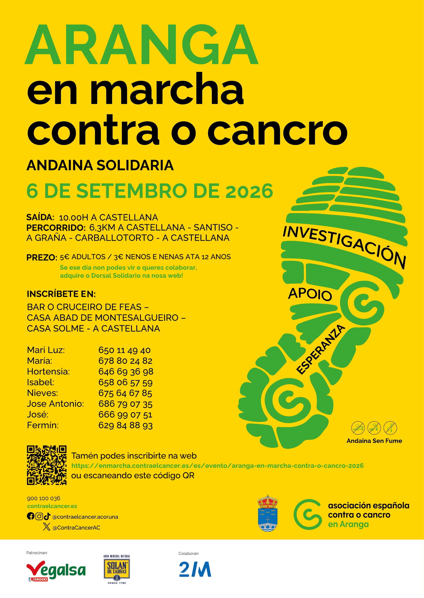 Aranga en Marcha Contra o Cancro 2026