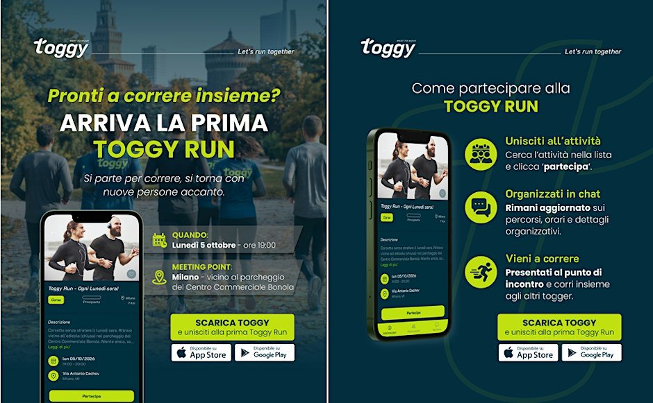 Arriva la prima Toggy Run!