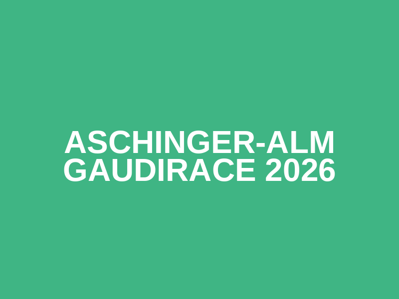 Aschinger-Alm Gaudirace 2026 Logo