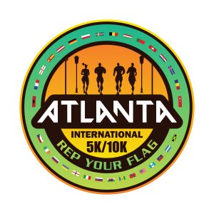 Atlanta International 5K/10K - Rep Your Flag (2nd Annual) Logo