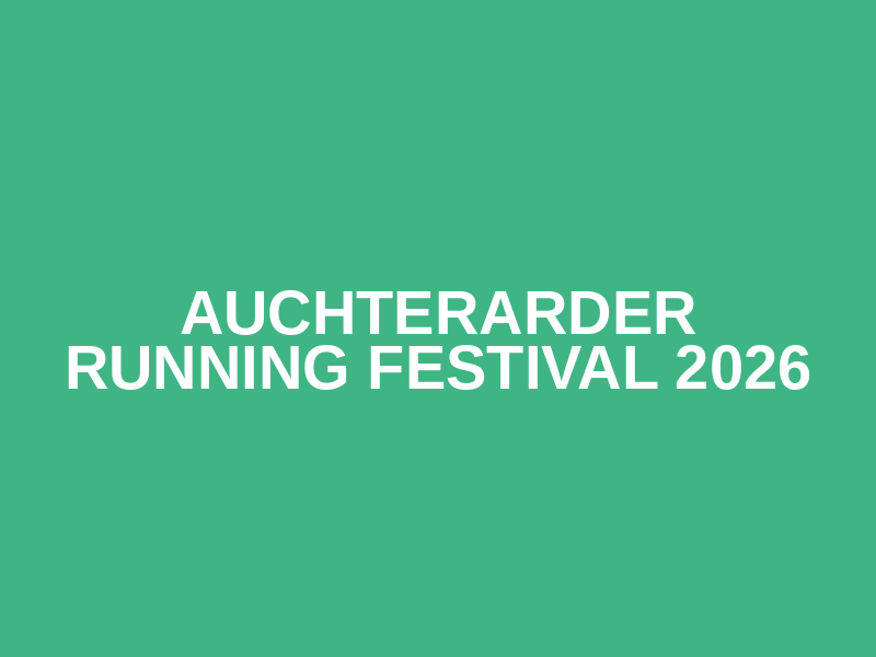 Auchterarder Running FESTIVAL 2026 Logo