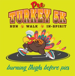 Aurora Indiana Pre-Turkey 5K Logo
