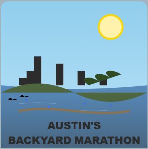 Austin's Backyard Marathon Ultra • Full • Half & Memorial Day Remembrance Run 4 Miler • 8 Miler Logo