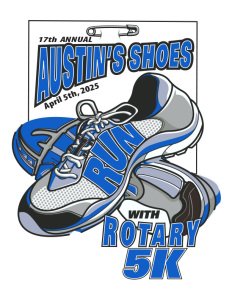 Austin's Shoes Run With Rotary 5K Logo