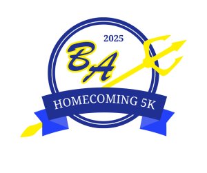 BA Cross Country 2025 Homecoming 5k & 1.5mile Run/Walk Logo