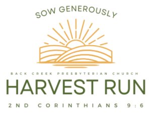 Back Creek Presbyterian Church Harvest Run 5K Logo