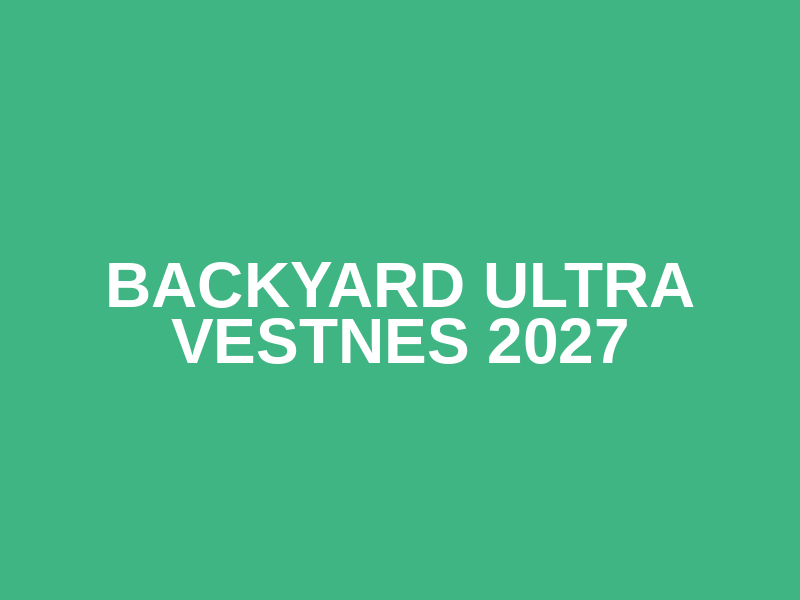 Backyard Ultra Vestnes 2027 Logo