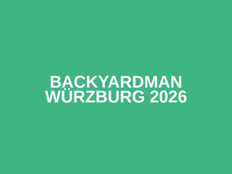BACKYARDMAN Würzburg 2026 Logo