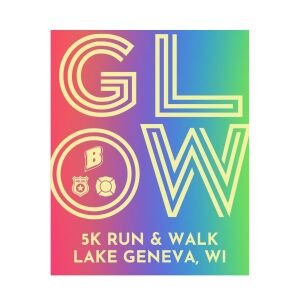Badger High School 5K GLOW Run/Walk Logo