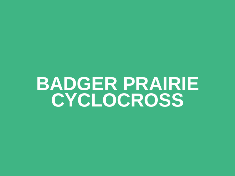 Badger Prairie Cyclocross Logo