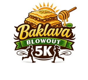 Baklava Blowout 5k Logo