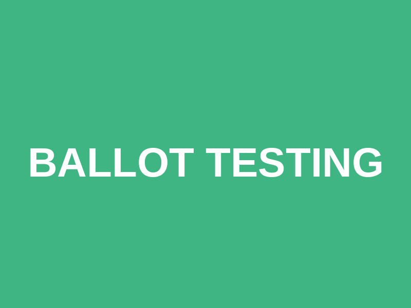 Ballot Testing Logo