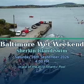 Baltimore Wet Weekend 2026 - 2K Sherkin Island Swim Logo