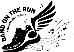 Band on the Run 5k and 1 Mile Fun Run Logo