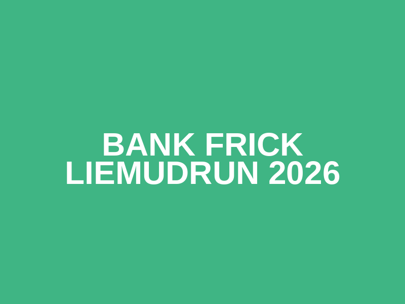 Bank Frick LieMudRun 2026 Logo