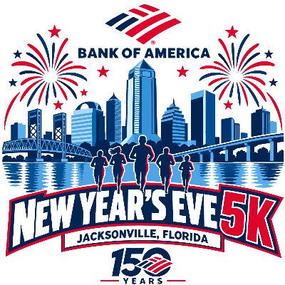 Bank Of America New Year's Eve 5K Run Logo