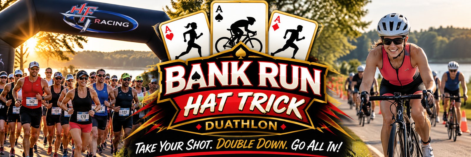 Bank Run Hat Trick Duathlon