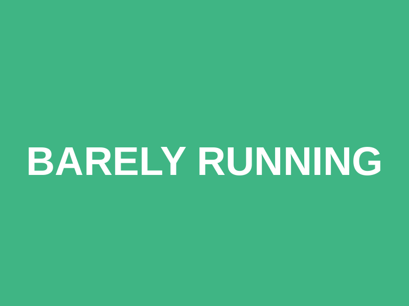 Barely Running Logo