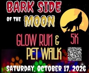 Bark Side of the Moon 5k Glow Run & Pet Walk Logo