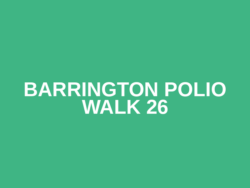 Barrington Polio Walk 26 Logo