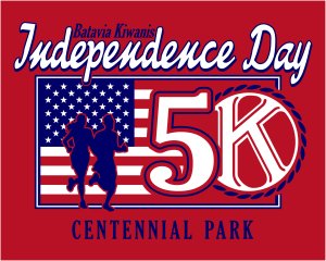 Batavia Kiwanis Independence Day 5k Logo