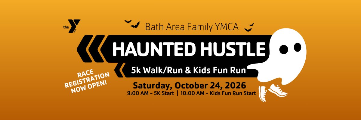 Bath Area Family YMCA Haunted Hustle 5k Walk Run & Kids Fun Run
