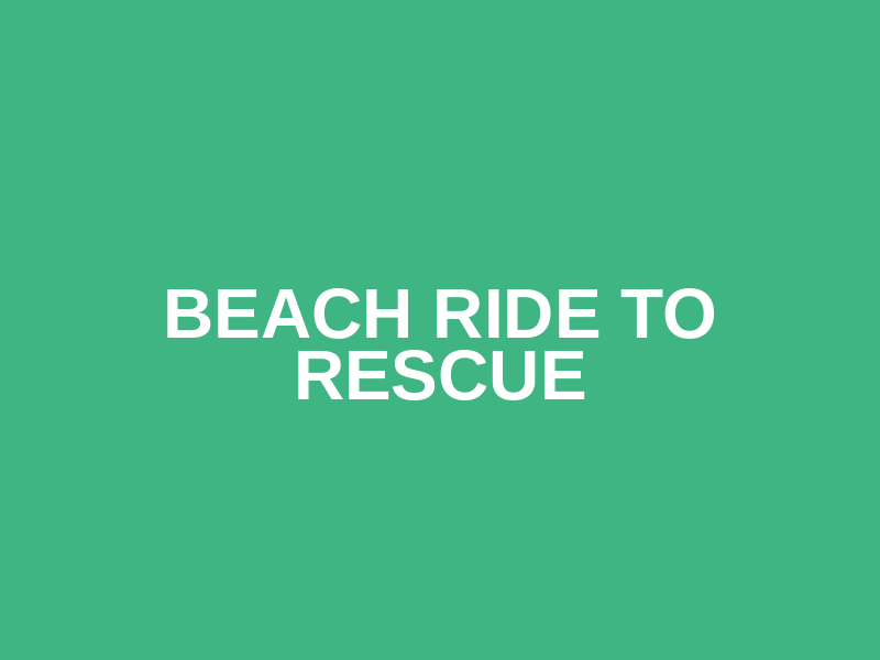 BEACH RIDE TO RESCUE Logo