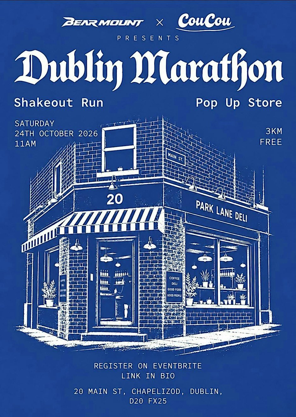 BEAR MOUNT x COUCOU DUBLIN MARATHON SHAKEOUT Logo