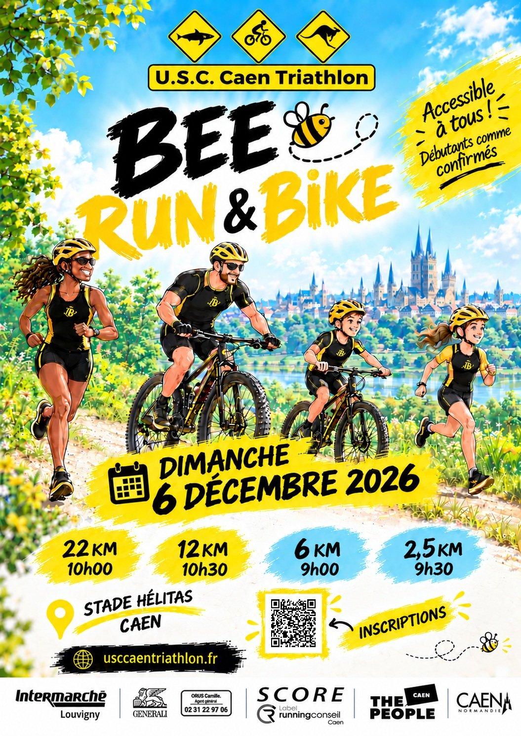 Bee run and bike