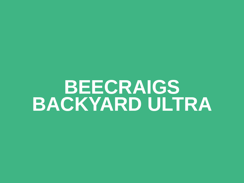 Beecraigs Backyard Ultra Logo