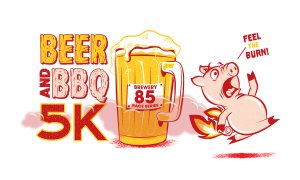 Beer & BBQ 5k Run/Walk Logo