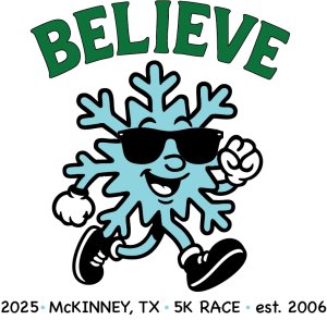 Believe! 5K & 1 Mile Fun Run Logo
